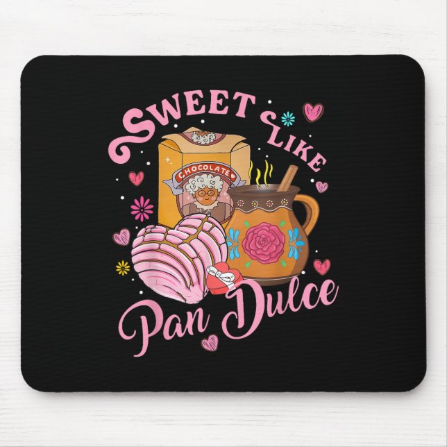 Mousepad Bonitinho Como Pan Dulce Pão Mexicano Espanhol Va (Frente)