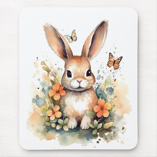 Mousepad Bonitinho de Bebê da Floresta Bonita Arte de Enfer (Frente)