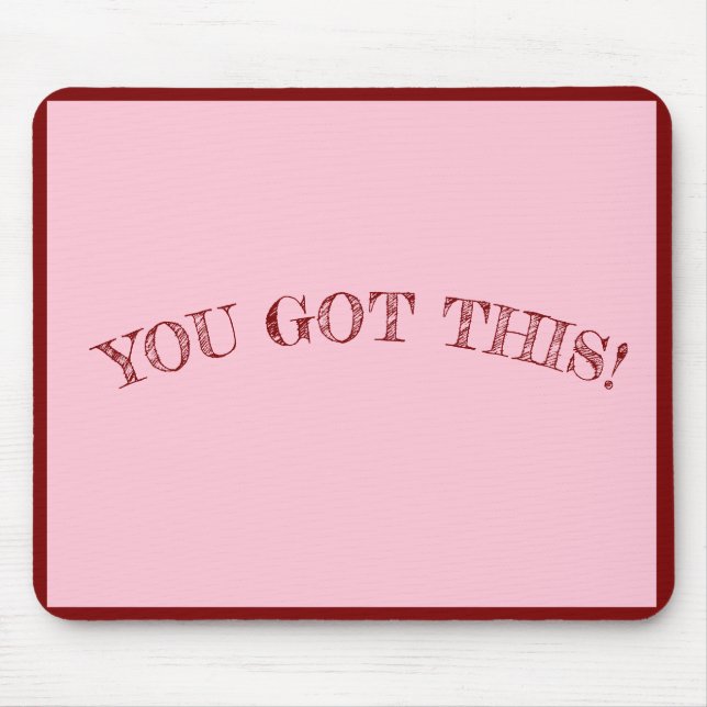 Mousepad Bonito a rosa: proteção para mouse Na moda Girly (Frente)
