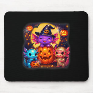 Mousepad Bonito Axolotl Jack O Lanterna Figurinos de Hallow