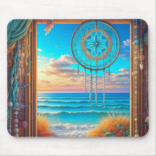 Mousepad Bonito Beachy Dreamcatcher na janela