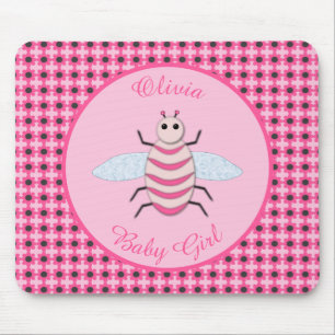 Mousepad Bonito Bebê Rosa Personalizada