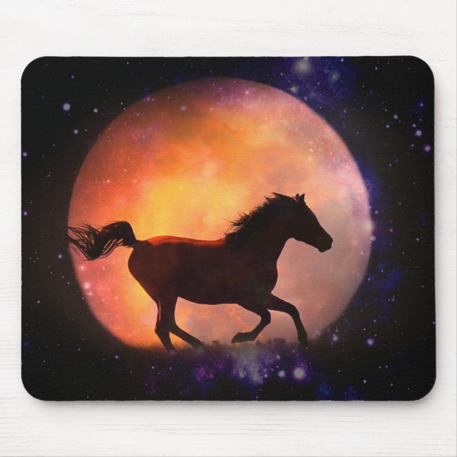 Mousepad Bonito Chão e Mouse Lua (Frente)