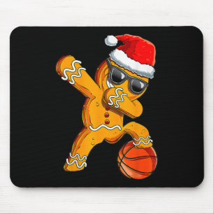 Mousepad Bonito Dabbing de Natal Gingerpão Legal Basquete