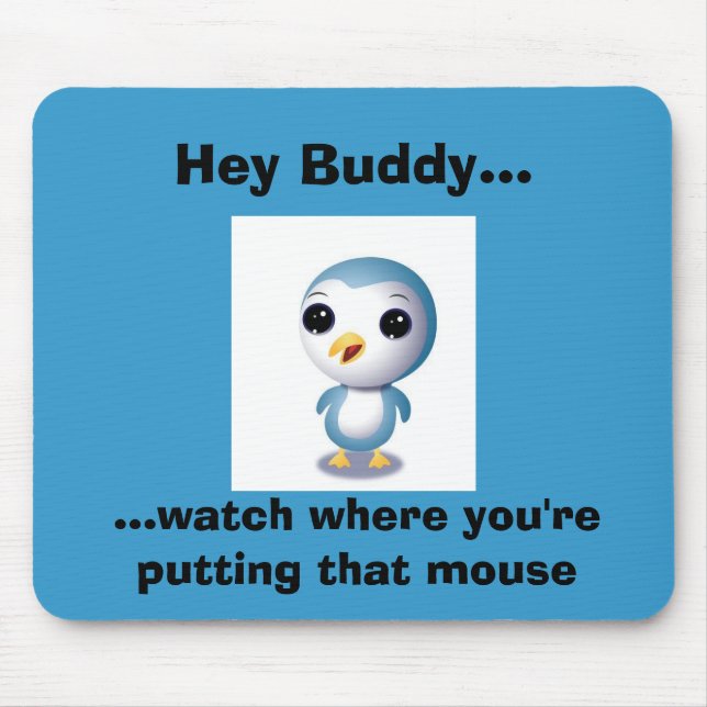 Mousepad bonito do pinguim (Frente)