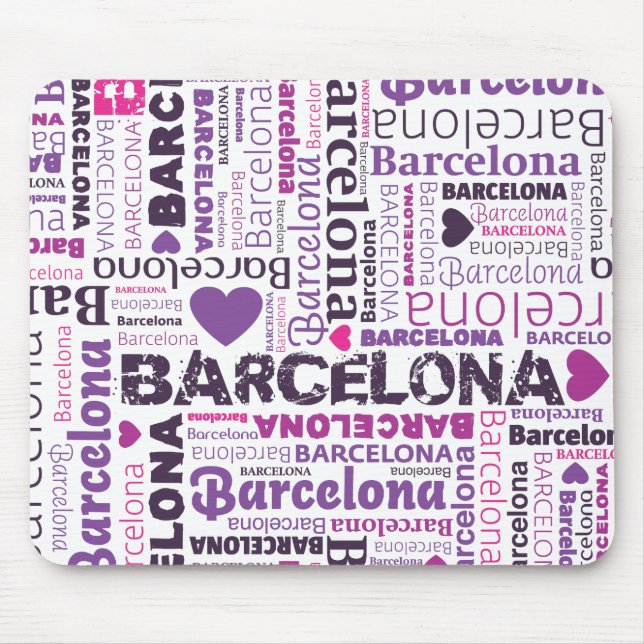Mousepad bonito do souvernir de Barcelona da (Frente)