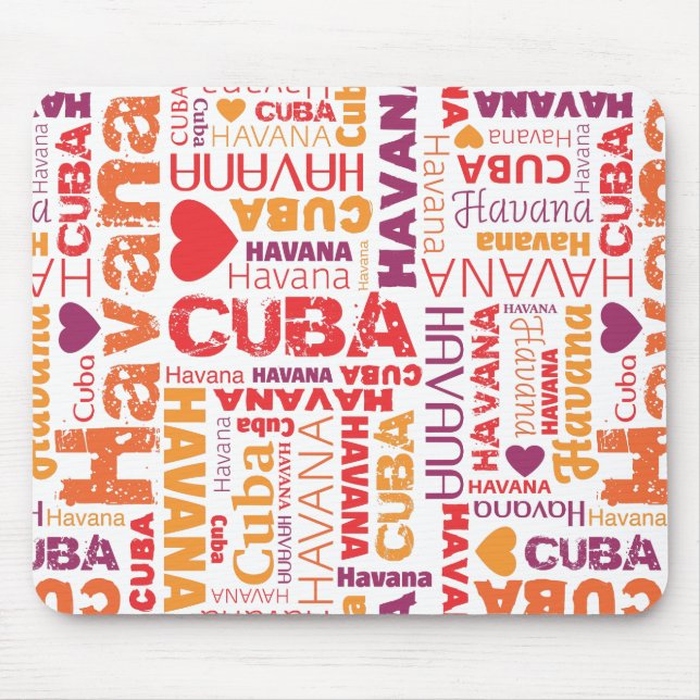 Mousepad bonito do souvernir de Cuba havana (Frente)