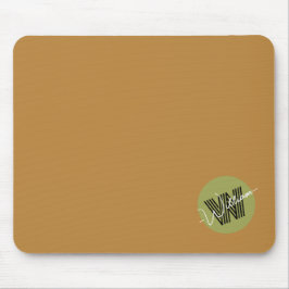 Mousepad Bonito e elegante Monograma inicial Monograma, Mar