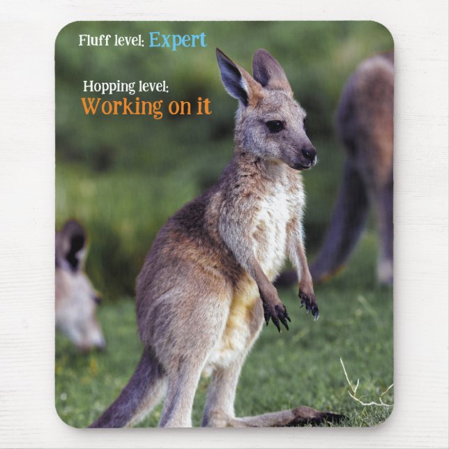 Mousepad Bonito e fofo joey Kangaroo (Frente)