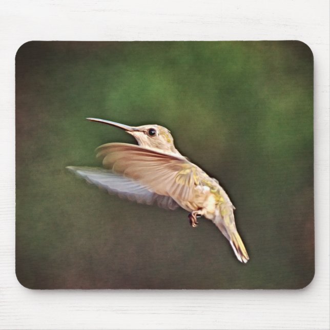 Mousepad Bonito Hummingbird no rato selvagem (Frente)