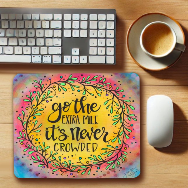 Mousepad Bonito Inspiracional ‘Ir para o Milo Extra’ (Criador carregado)
