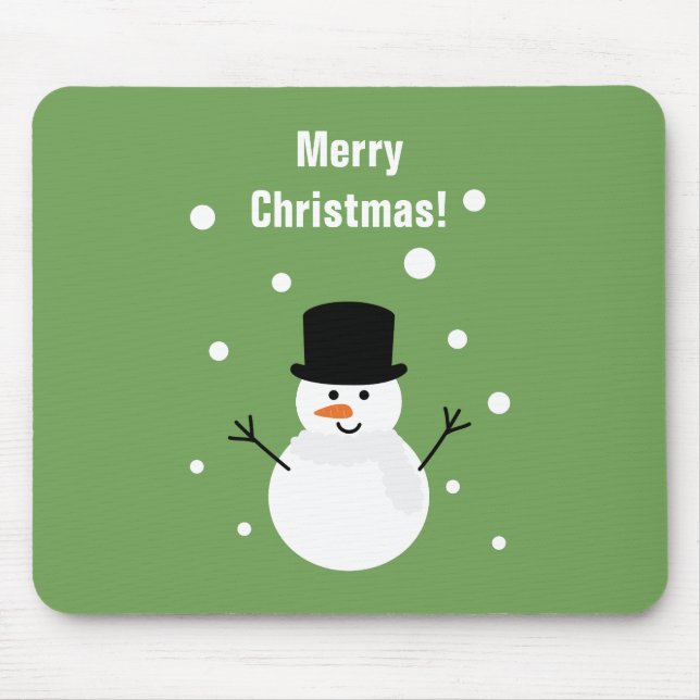 Mousepad Bonito Natal Neve Inverno Feriado Festivo Neve (Frente)