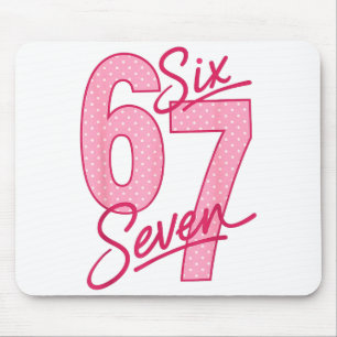 Mousepad Bonito Nk 67 Valentine Six Seven Engraçado Meme Mu