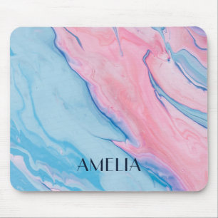 Mousepad Bonito pastel despejado de tinta personalizada