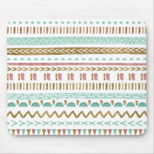 Mousepad Bonito pintura à mão tribal Aztec design geomét