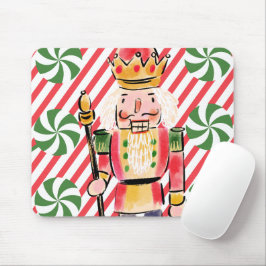 Mousepad Bonito piranhão de aquarelas e cana doce Verde