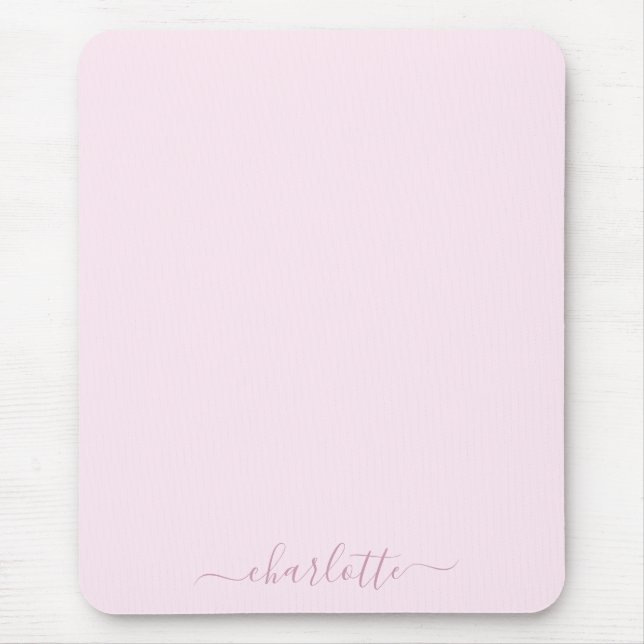 Mousepad Bonito Rosa e Blush (Frente)