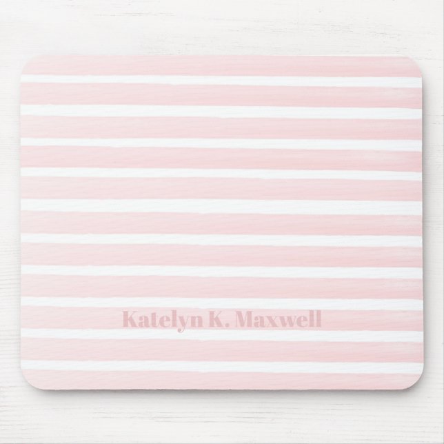 Mousepad Bonito Rosa Pêssego Riscado (Frente)