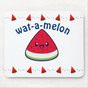 Mousepad Bonito Sorriso Kawaii Watermelon