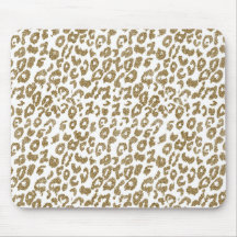 Bonito Trendy Leopard Imprima Literatura Dourada