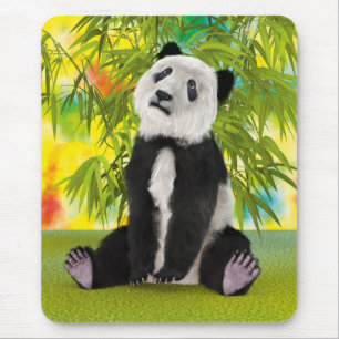 Mousepad Bonito Urso de Panda Kawaii Amante de os animais p