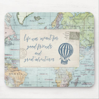 Mousepad Bons amigos e grandes citações das aventuras