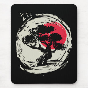 Mousepad Bonsai Art Japonês Sunset