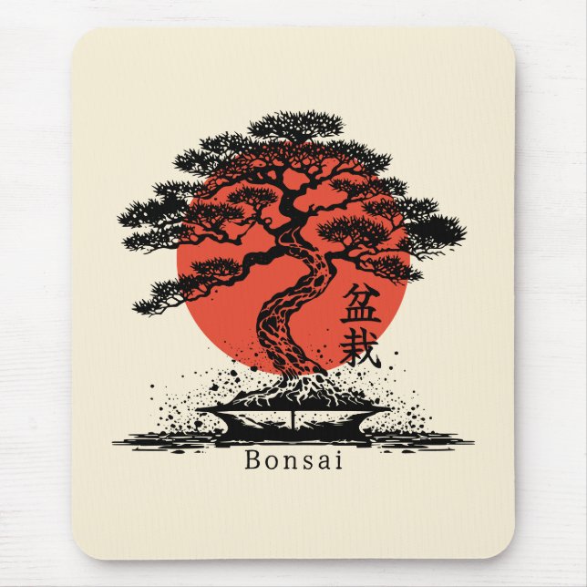 Mousepad Bonsai Japan Personalizado (Frente)