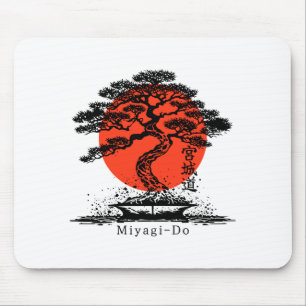 Mousepad Bonsai Japonês Kanji Miyagi Faça T Camisa Personal