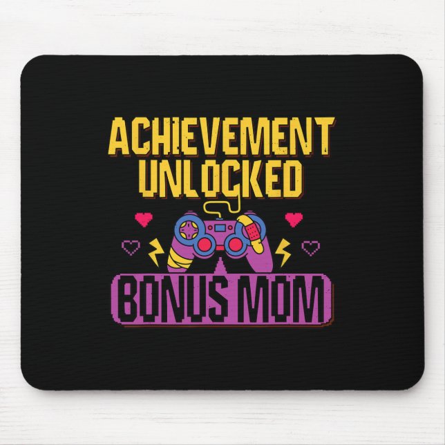 Mousepad Bônus de Jogador Mãe Desbloqueada Jogo de Vídeo Ma (Frente)