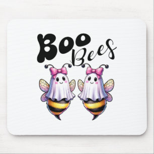Mousepad Boo Bees Fantasma Abelhas Halloween Furiosas Mulhe