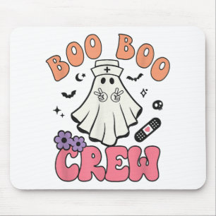 Mousepad Boo Boo Crew Ghost Doutor Enfermeira paramédica Ha