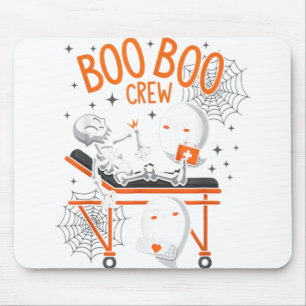 Mousepad Boo Boo Crew Ghost Doutor paramédico EMT Nurn Hall