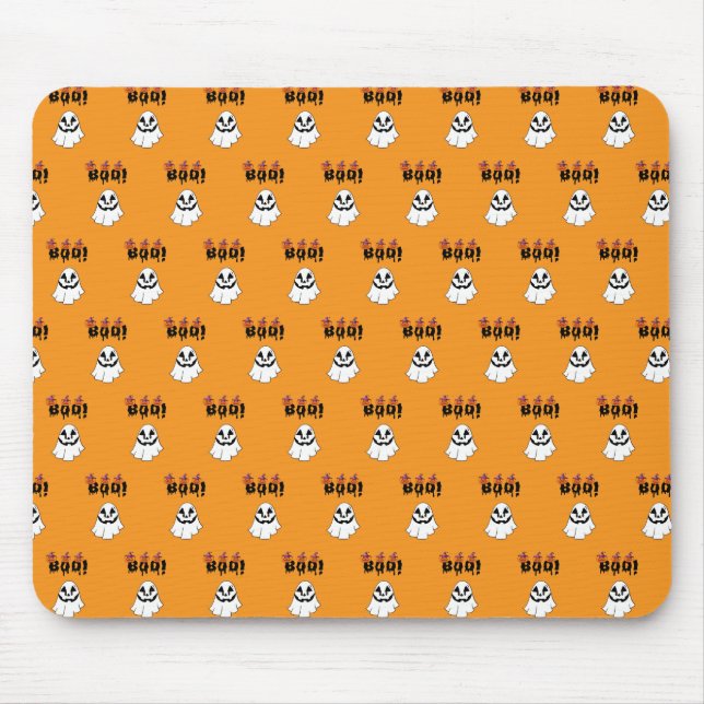 Mousepad Boo Funy mouses pads para o Dia das Bruxas (Frente)