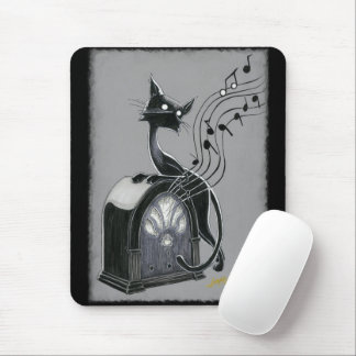 Mousepad Boo Gatinho ouve o teclado do mouse musical