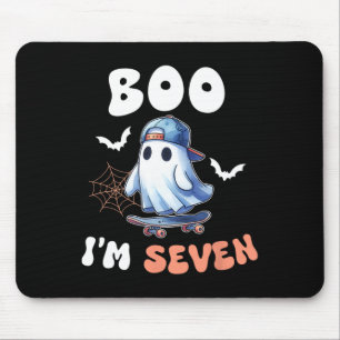 Mousepad Boo, sou Sete Ghost Skateboard 7 Birthday Hallow
