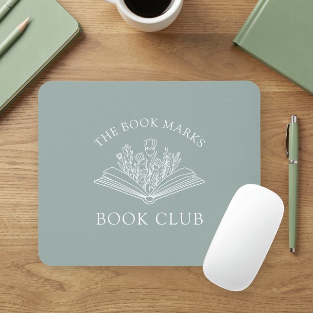 Mousepad Book Club Name Members Personalized Gift (Criador carregado)