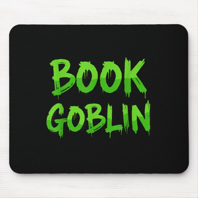 Mousepad Book Goblin Funny Reading Or Writing School Studen (Frente)