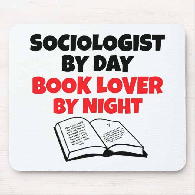 Mousepad Book Lover Sociologista (Frente)