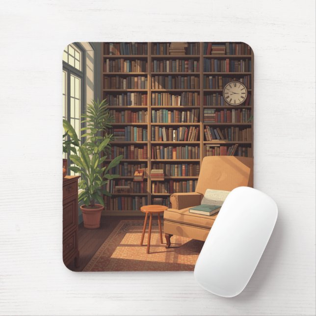 Mousepad BookShelf  (Com mouse)