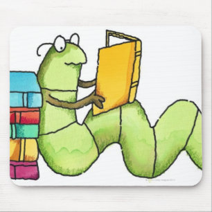 Mousepad Bookworm