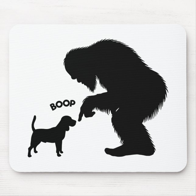 Mousepad Boop do Nariz do Sasquatch Bigfoot (Frente)