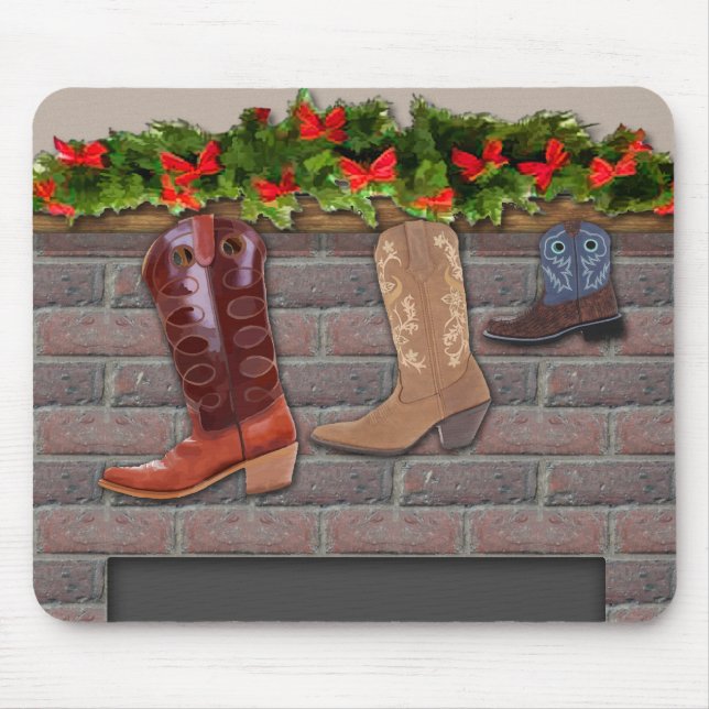 Mousepad Boot Stockings pela Lareira (Frente)