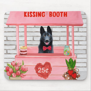 Mousepad Booth de Dia de os namorados do german shepherd