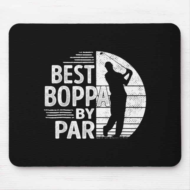 Mousepad Boppa By Par, Golf Shirt Gift Grandpa, Father's Da (Frente)