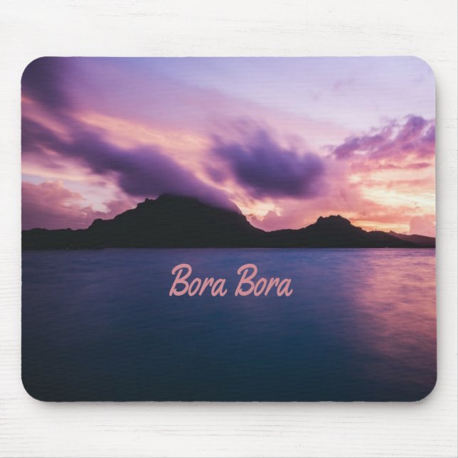 Mousepad Bora Bora Suset Island Beach (Frente)