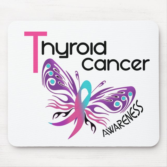 Mousepad BORBOLETA 3,1 do cancer de tiróide (Frente)