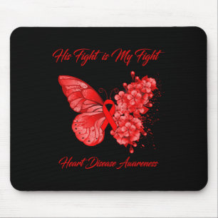 Mousepad Borboleta A luta dele é a minha luta Conscientizaç