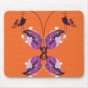 Mousepad borboleta abstrata