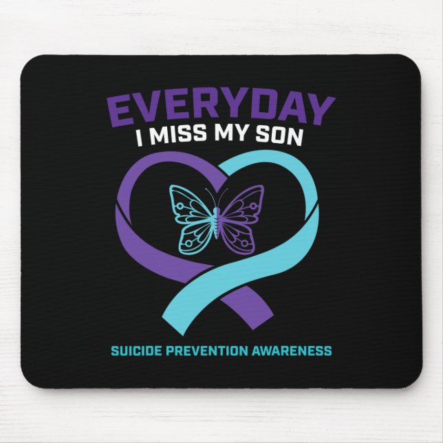 Mousepad Borboleta Adora Memória Prevenção Suicida (Frente)